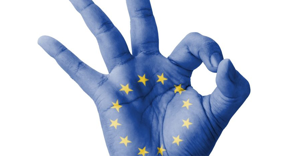 EU approval OK hand gesture